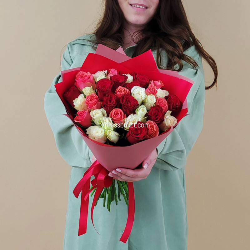 Розы Кения 35 шт